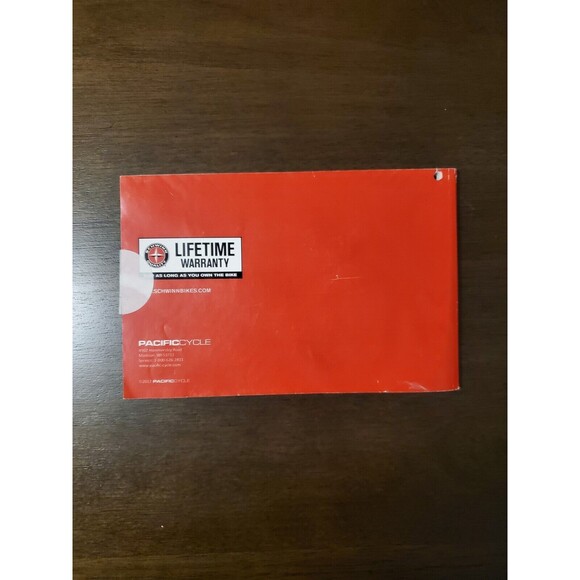 Schwinn Bicycle Owner's Manual 2012 PacificCycle - Picture 2 of 3